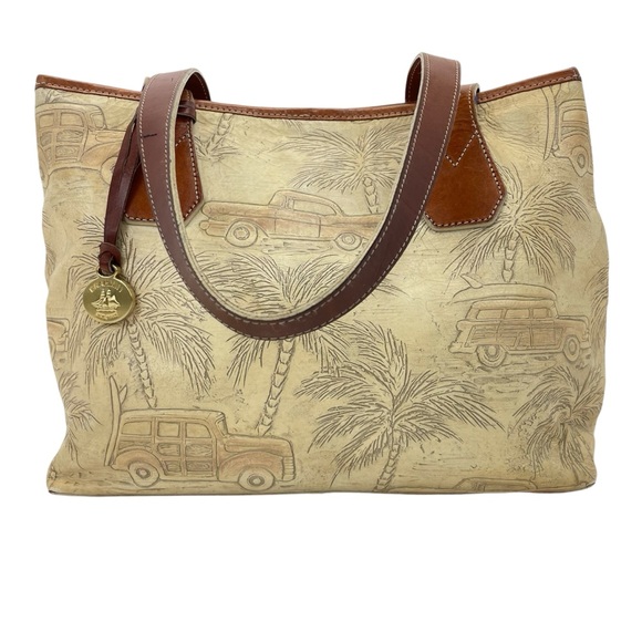 Brahmin Vintage Copacabana Bag Purse OS Tan/Brown - Picture 2 of 16